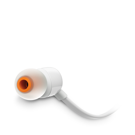 Audifonos Jbl Tune T110 In Ear Con Cable Plano Blanco